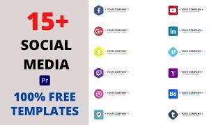 Free Social Media Lower Thirds Adobe Premiere Pro Motion Graphics Templates.