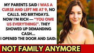 My Parents kicked Me Out at 9, Said I Was a Curse —21 Years Later, I'M RICH, THEY CAME BACK FOR CASH