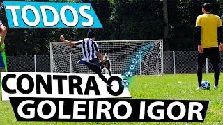 TODOS CONTRA O GOLEIRO IGOR - CAIO LO / VITOR LO / BZK / TULINHO - QUEM VENCEU? {BZK}