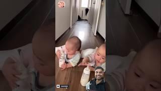 Cute baby super cool nice #baby #adveyactiveadda #cutebaby #twins #funny #cute #ytshorts