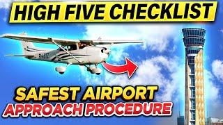 How to Approach a Non Towered Airport - The High Five Checklist