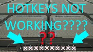 Satisfactory Bug Fix: Hot bar Hotkeys Not Working