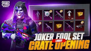 Joker Fool Set Lucky Crate Opening 31K UC | Anniversary Crate PUBG | SheetaBlack