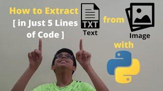 How To Extract Text From Image using tesseract with Python [ 5 Lines of Code]