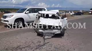 Խոշոր ավտովթար Գեղարքունիքի մարզում. բախվել են 06-ն ու КамАЗ-ը. վերջինս գլխիվայր շրջվել է