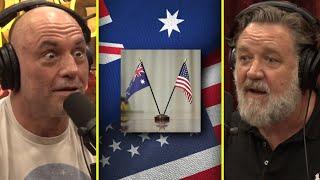 The Differences In USA & Australia's Politics | Joe Rogan & Russell Crowe