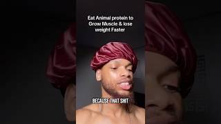 Eat animal protein to grow muscle faster #shorts #gym