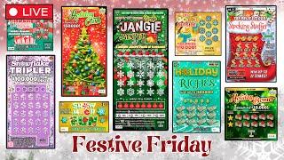 HOLIDAY THEMED SCRATCH OFF LOTTERY TICKETS FROM MULTIPLE STATES