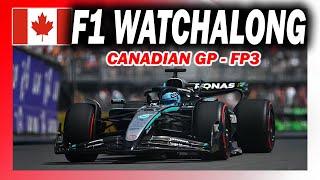  F1 Watchalong - CANADIAN GP - FP3 - with Commentary & Live Timings
