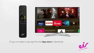 eir TV | Adding an Apple ID to download applications with the eir Remote for Apple TV.