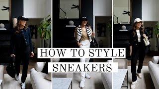 HOW TO STYLE SNEAKERS | CLASSIC + OUTFIT MODERN OUTFIT IDEAS