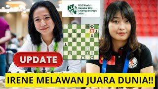 BRILLIANT MOVE AGAINST WORLD CHAMP! | IRENE SUKANDAR VS JU WENJUN | FIDE WORLD RAPID 2024