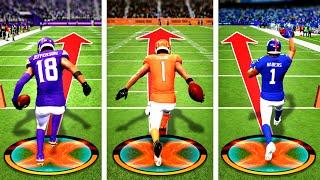 Scoring a 99 Yard Touchdown with Every WIDE RECEIVER!