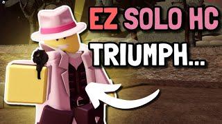 SOLO HARDCORE TRIUMPH WITH OP BUFFED GOLDEN CROOK BOSS | Roblox Tower Defense Simulator TDS