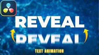 Text Animation in Davinci Resolve 20 FREE – Text Reveal Effect