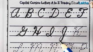 Tracing on English Cursive Letter