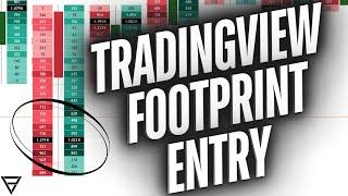 TradingView Footprint Entry Walkthrough - Orderflow Trading