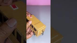 How to make mini cardboard bus with drone motor.DIY mini bus.