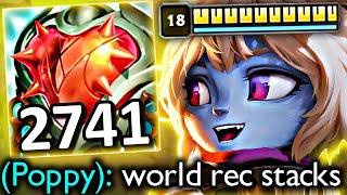 2741 HEARTSTEEL STACKS POPPY (WORLD RECORD)