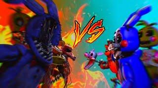 SFM FNAF. Той аниматроники VS олд аниматроников!