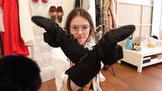 ASMR shoes sounds and soft spoken