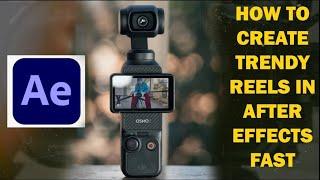 DJI OSMO Pocket 3 and After Effects! Creating Viral Content Fast