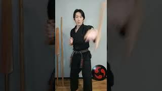 TONFA TRAINING @ HOME  | Ryukyu Kobudo, Okinawa Kobudo  #shorts