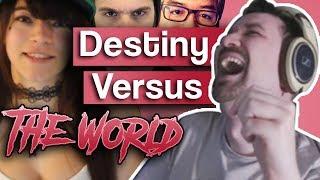Destiny Debates YouTubers - Ft. Andy Warski, Brittany Venti, Metokur, Asmongold and More