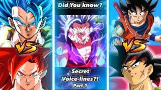 Secret Voice Lines in Dragon Ball Legends PART 1 | DB Legends #shorts #youtubeshorts