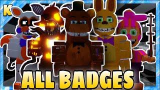 HOW TO GET ALL 9 BADGES in ULTIMATE CUSTOM NIGHT ROLEPLAY | Roblox