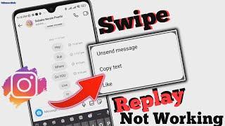 How to Fix Instagram Message Swipe Reply Option Not Working