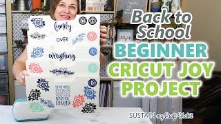 Personalized Back to School Organization  Cricut Joy Beginner Project Tutorial