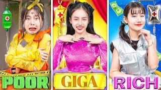 Rich Vs Poor Vs Giga Rich Kids In Hospital!