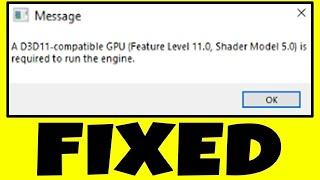 How to FIX Fortnite D3D11 Compatible GPU is required to run the engine