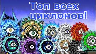 Топ всех циклонов!Какой циклон  самый лучший в the battle cats?