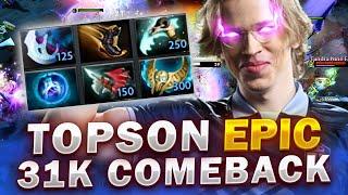 TOPSON New Invoker EPIC 31k COMEBACK - New Meta Build - 7.34 Patch Dota 2