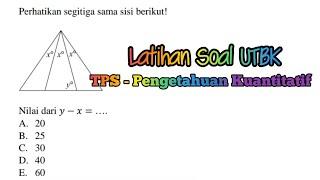 Latihan Soal UTBK TPS - Pengetahuan Kuantitatif