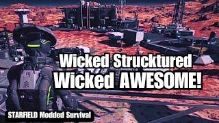 Starfield Mod Review: WICKED STRUCKTURED UPDATED Outpost Tour Showcase! #starfield #starfieldmods