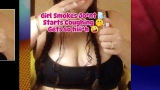 Getting bzzzd smoking a J#weed #marijuana#smokinggirls2024 #smoking#coughing#toohigh#fyp#viral