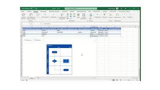 Создание схемы в Excel с помощью Visio надстройки "Визуализатор данных"