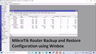 MikroTik Router Backup and Restore Configuration using Winbox