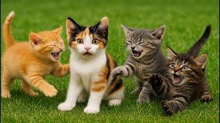 Lonely Kitten Meows for Love – Finds Joy with Puppies, Chicks & Sparkling Fish!