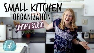 *NEW!* Organizing a SMALL kitchen for under $200! 