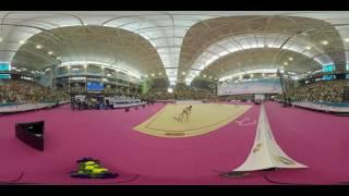 World Cup Rhythmic Gymnastics 360 virtual reality video.