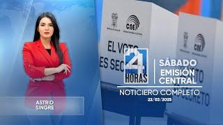 Noticiero de Ecuador (Emisión Central 22/03/2025)