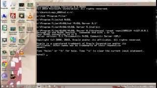 open mysql through command prompt