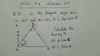 Bearing 2022 Paper 1, ECZ Internal