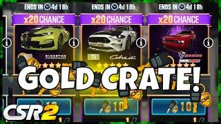 OPENING GOLD CRATES! THE BOULEVARD EVENT CARS! csr2 | CSR Racing 2