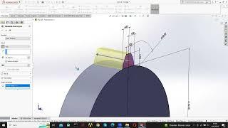 Solidworks Düz Pinyon Dişli Çizimi
