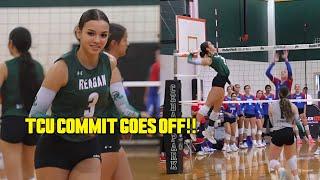 BOUNCIEST PLAYER IN THE COUNTRY!! D1 Commit Mya Allen leads Reagan vs Leander Volleypalooza 2024